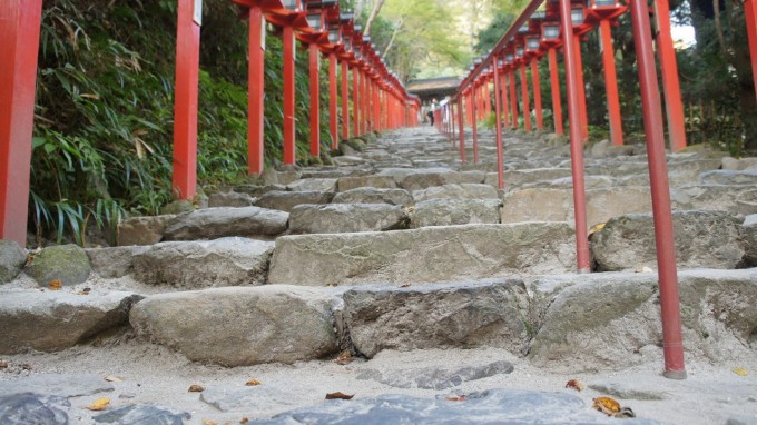貴船神社階段