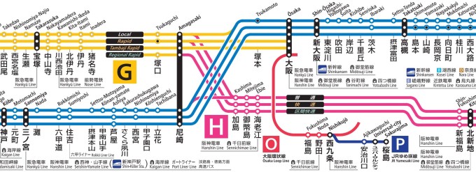 大阪・北新地・三ノ宮・宝塚_停車駅