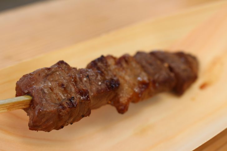 団五郎茶屋の松阪牛串